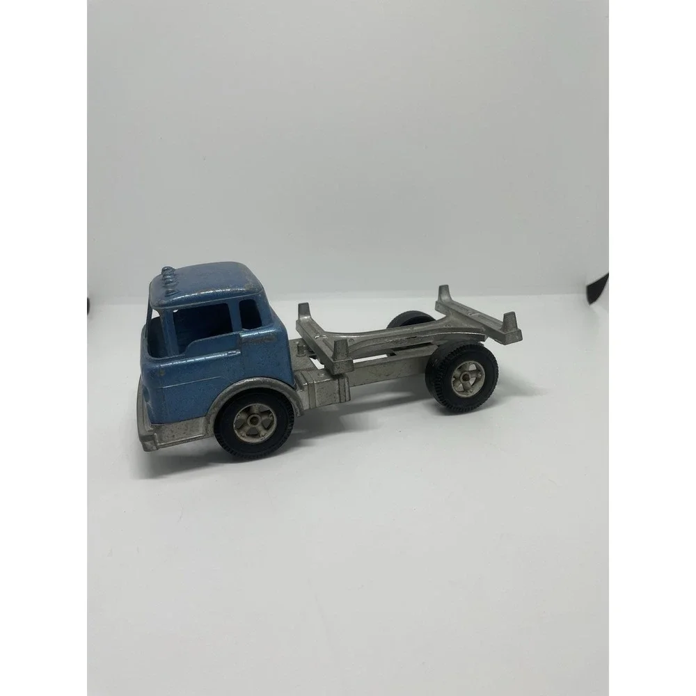 Hubley #1490 vintage Log Truck Rolls Great‎ And Bed Is Nice BLUE